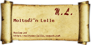 Moltsán Lelle névjegykártya